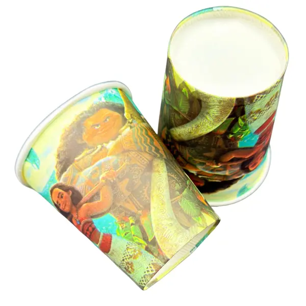 Moana Paper Cups - 200 ml - Moana Theme - Blue - Girls - Pack Of 10