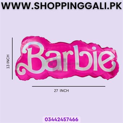 Cloud Barbie Foil Balloon - 13 x 27 Inch - Balloon Decoration Items - Pink -  Girls - Pack Of 1