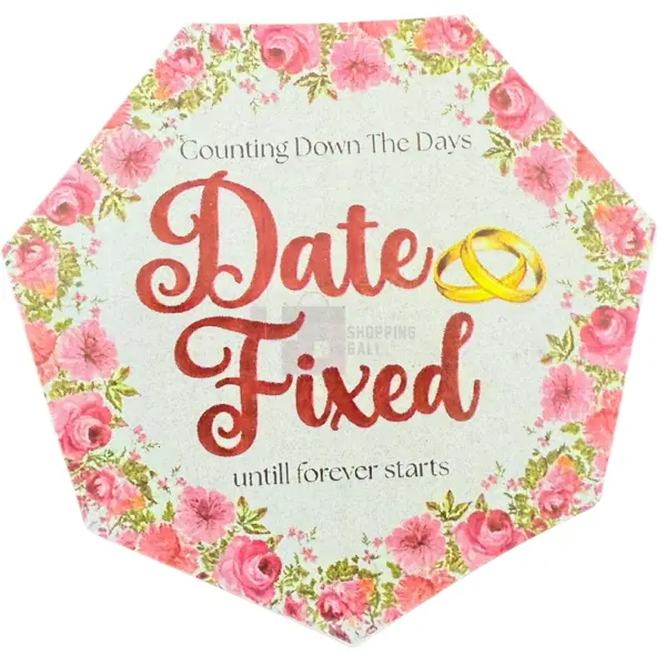 Date Fixed Cutouts - 2.5 inch - Pink - Unisex - Pack Of 12