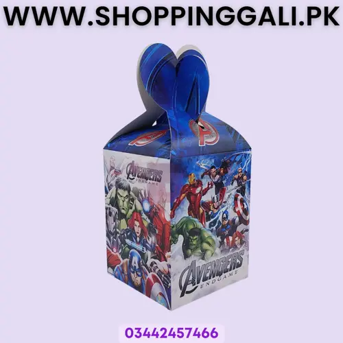 Avengers Goody Box - 7 x 4 Inch - Gift Box - Avengers Theme - Multicolor - Boys - Pack Of 10