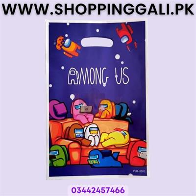Among Us Goody Bags - 10 x 6 Inch - Gift Bags - Among Us Theme - Multicolors - Unisex - Pack Of 10
