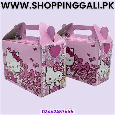 Hello Kitty Goody Box - 6.5 x 7 x 3.5 Inch - Gift Box - Hello Kitty Theme - Pink - Girls - Pack Of 10