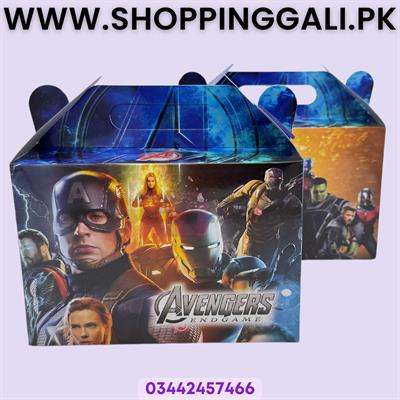 AVENGERS THEME GOODY BOX FANCY - PACK OF 10 GOODY BOX