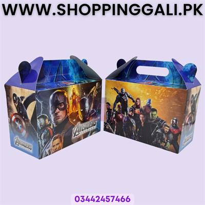 AVENGERS THEME GOODY BOX FANCY - PACK OF 10 GOODY BOX