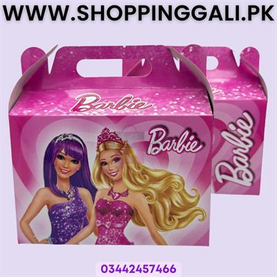 Barbie Goody Box - 6.5 x 7 x 3.5 Inch - Gift Box - Barbie Theme - Pink - Girls - Pack Of 10