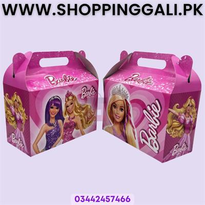 Barbie Goody Box - 6.5 x 7 x 3.5 Inch - Gift Box - Barbie Theme - Pink - Girls - Pack Of 10