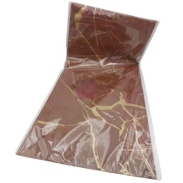 Flower Bouquet Sheet - 22.5 inch x 22.5 inch - Plastic - Brown - Unisex - Pack Of 20 Sheet