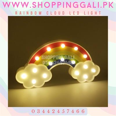 RAINBOW CLOUD LED LIGHT BATTERY OPERATED RAINBOW CLOUD SIDE TABLE LIGHT