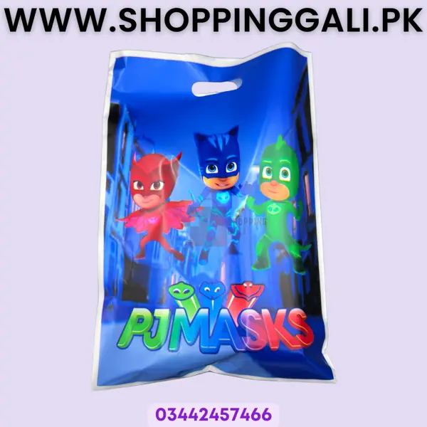 PJ Masks Goody Bags - 12.7 Inch x 8.7 Inch - Gift Bags - Blue - Unisex - Pack Of 10