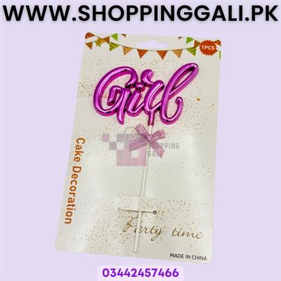 GIRL CAKE TOPPER - BABY GIRL CAKE TOPPER - CAKE DECORATION CAKE TOPPER