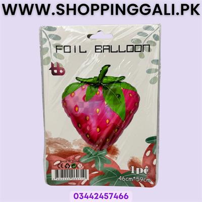 STRAWBERRY FOIL BALLOON - 46 CM X 59 CM