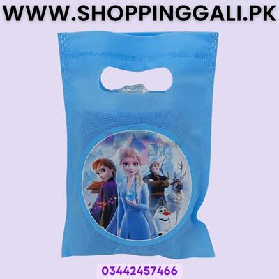 Frozen Goody Bags - 8 x 6 Inch - Gift Bags - Frozen Theme - Blue - Girls - Pack Of 10