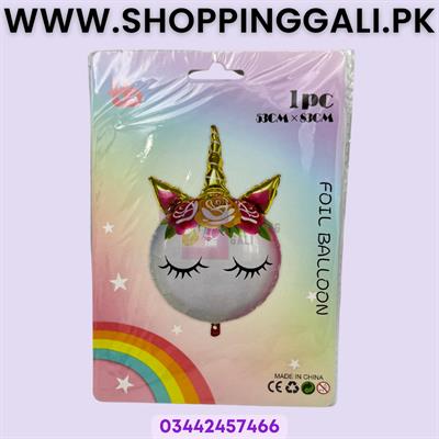 UNICORN FOIL BALLOON - UNICORN THEME ROUND FOIL BALLOONS