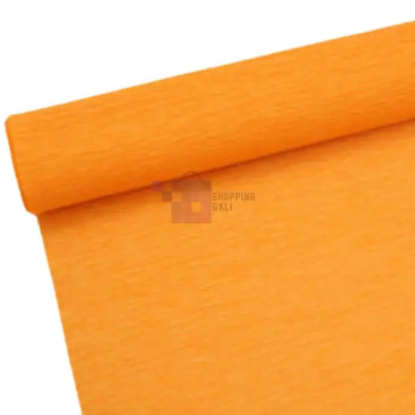  Crepe Paper Sheet - 45 cm x 70 cm - Orange - Unisex - Pack Of 1