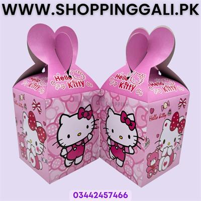 Hello Kitty Goody Box - 7 x 4 Inch - Gift Box - Hello Kitty Theme - Pink - Girls - Pack Of 10