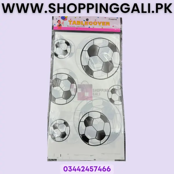 Football Table Cover - 108 cm x 180 cm - White - Boy - Pack Of 1