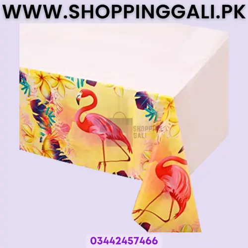 FLAMINGO TABLE COVER FOR TABLE DECORATION ( 108 CM X 180 CM )