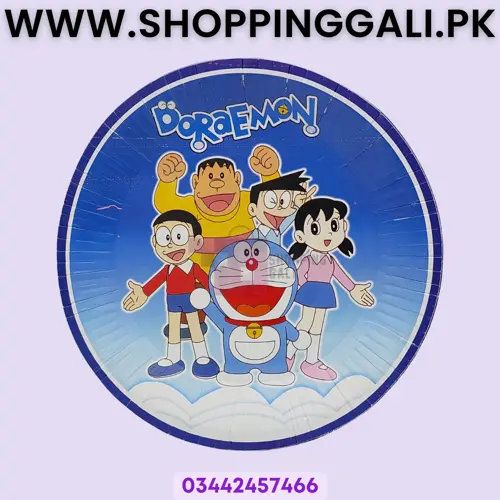 DORAEMON THEME PAPER PLATES ( PACK OF 10 PAPER PLATES )