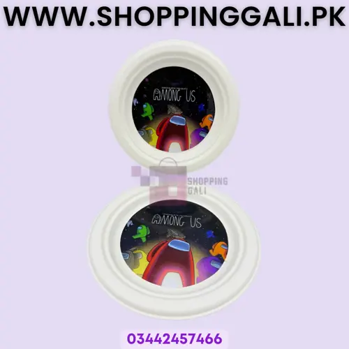 Among Us Paper Plates - 7 inch - Among Us Theme - Multicolors - Unisex - Pack Of 10