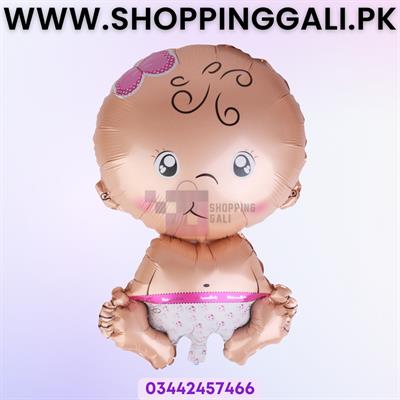 BABY GIRL THEME FOIL BALLOONS - 32 INCH SIZE BABY GIRL FOIL BALLOON