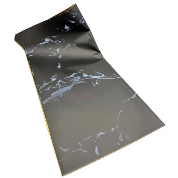 Flower Bouquet Sheet - 22.5 inch x 22.5 inch - Plastic - Black Blue Marble - Unisex - Pack Of 20 Sheet
