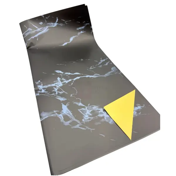 Flower Bouquet Sheet - 22.5 inch x 22.5 inch - Plastic - Black Blue Marble - Unisex - Pack Of 20 Sheet