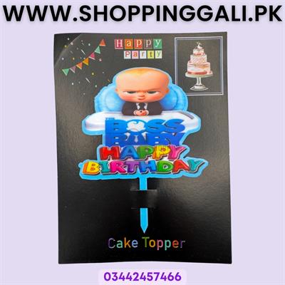 Boss Baby Cake Topper - Cake Topper - Blue Color - Boys Theme