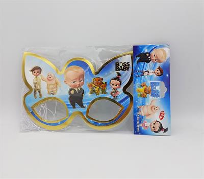 BOSS BABY FANCY PAPER MASKS ( PACK OF 6 PAPER MASKS )