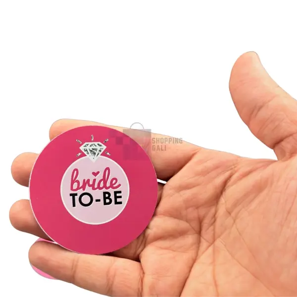 Bride To Be Cutouts-  2.5 inch - Bride Themed Party - Pink - Girl - Pack Of 12 Cutouts