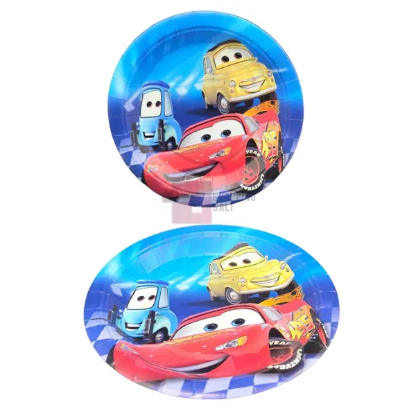 Cars Paper Plates - 7 inch - Cars Themed Party - Clue - Boys - Pack Of 10