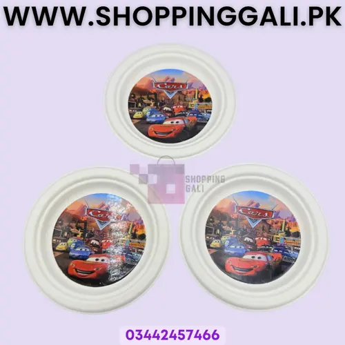 Cars Paper Plates - 7 inch - Paper Plates -Cars Theme - Multicolor - Boys - Pack Of 10