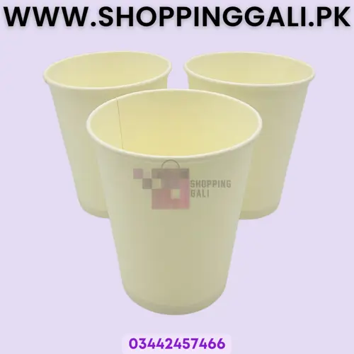 Disposable Paper Cups - 200 ml -White - Unisex - Pack Of 10