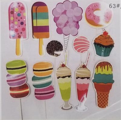 DONUT PROPS ( PACK OF 12 DONUT PROPS )