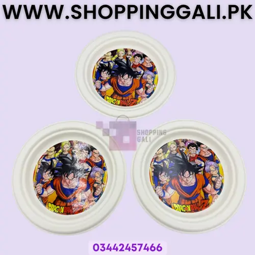 Dragon Ball Z Paper Plates - 7 inch - Paper Plates - Dragon Ball Z Theme - Multicolors - Boys - Pack Of 10