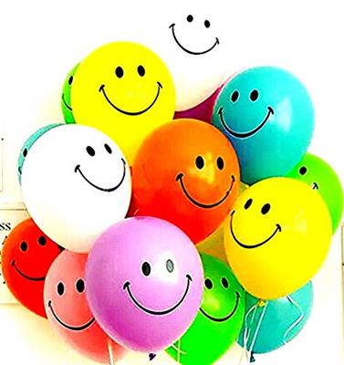 EMOJI LATEX BALLOONS IN MULTICOLORS ( PACK OF 25 EMOJI BALLOONS )