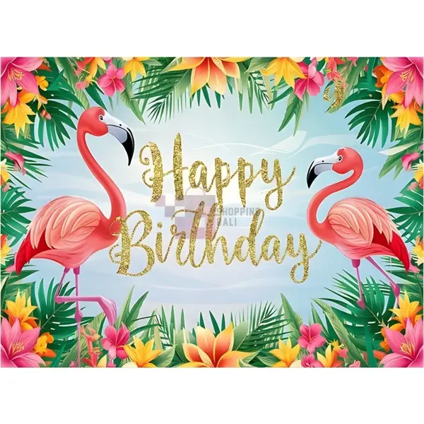 Flamingo Banner - 36 Inch By 24 Inch - Birthday Banner - Flamingo Themed Party - Multicolors - Girls - Pack Of 1