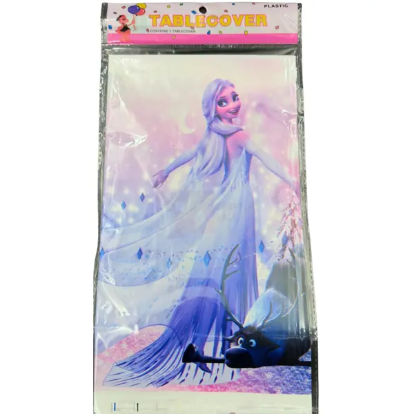 Frozen Table Cover - 108 cm By 180 cm - Frozen Theme - Pink - Girls - Pack Of 1