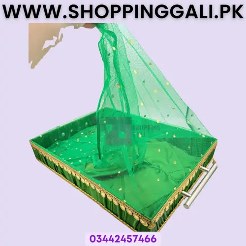 Gift Basket - 16 Inch Height 12 Inch Width 2.5 Inch Depth - Decoration Basket - Green - Pack Of 1 Pc