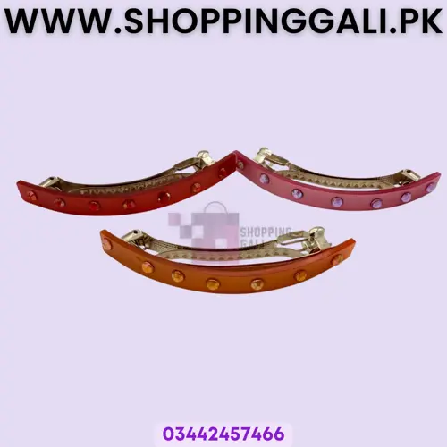 Hair Clip Hair Accessory Multi-color Women's Pack Of 3