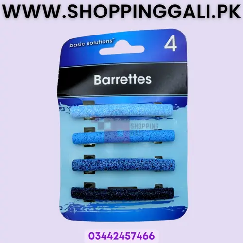 Hair Clip Hair Accessory Blue Assorted Girls' Pack Of 4
