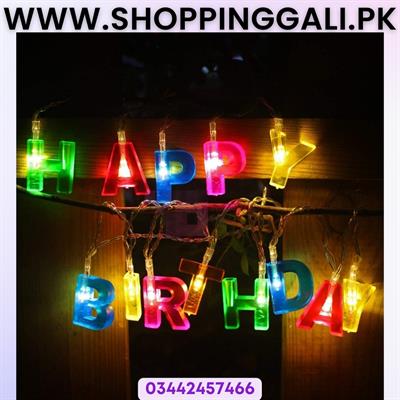 Happy Birthday Fairy Lights - 5.5 ft Length - Fairy Lights For Room Decoration - Multi Colors