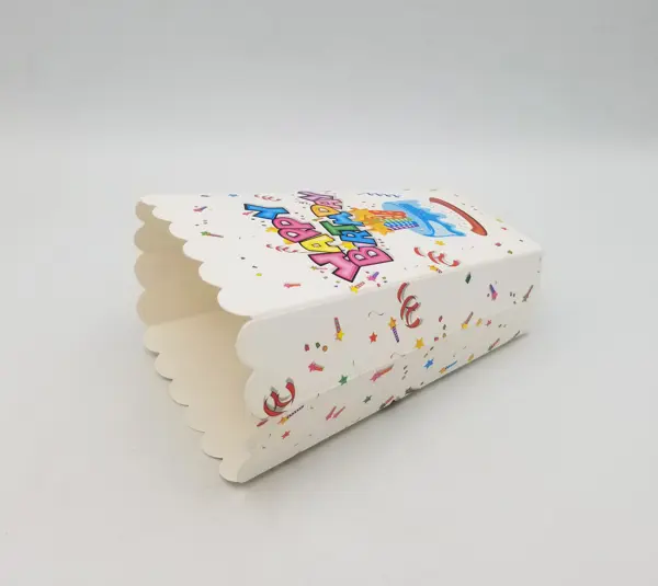 HAPPY BIRTHDAY WHITE COLOR POPCORN BOXES ( PACK OF 10 POPCORN BOXES )