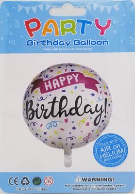 HAPPY BIRTHDAY FOIL BALLOON IN MULTI COLORS ( 18 INCH IN SIZE )