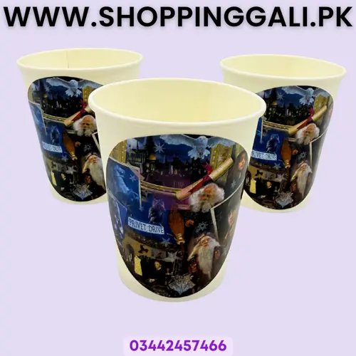 Harry Potter Paper Cups - 200 ml - Harry Potter Theme - Multicolor - Unisex - Pack Of 10