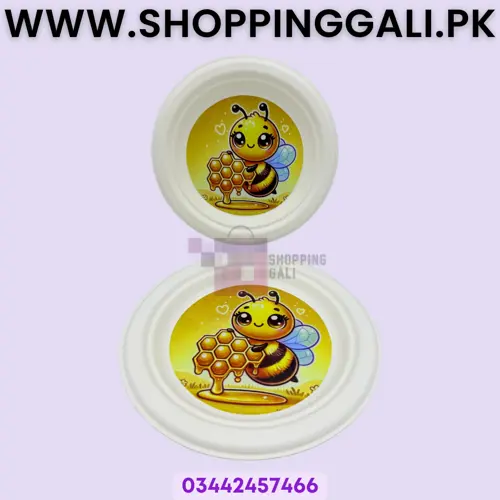 Honeybee Paper Plates - 7 inch - Paper Plates - Honeybee Theme - Yellow - Unisex - Pack Of 10