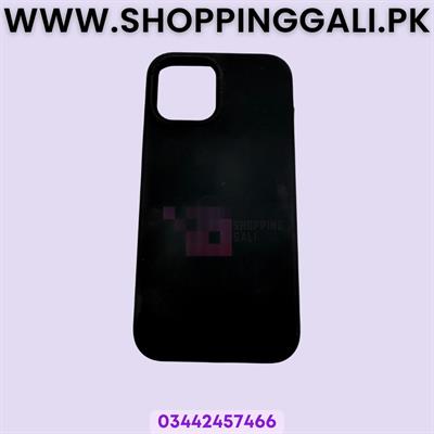 12 Pro Max Back Cover - Standard Black - Unisex - Pack Of 1
