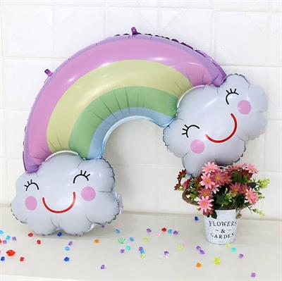 RAINBOW CLOUD FOIL BALLOON - RAINBOW THEME FOIL BALLOON
