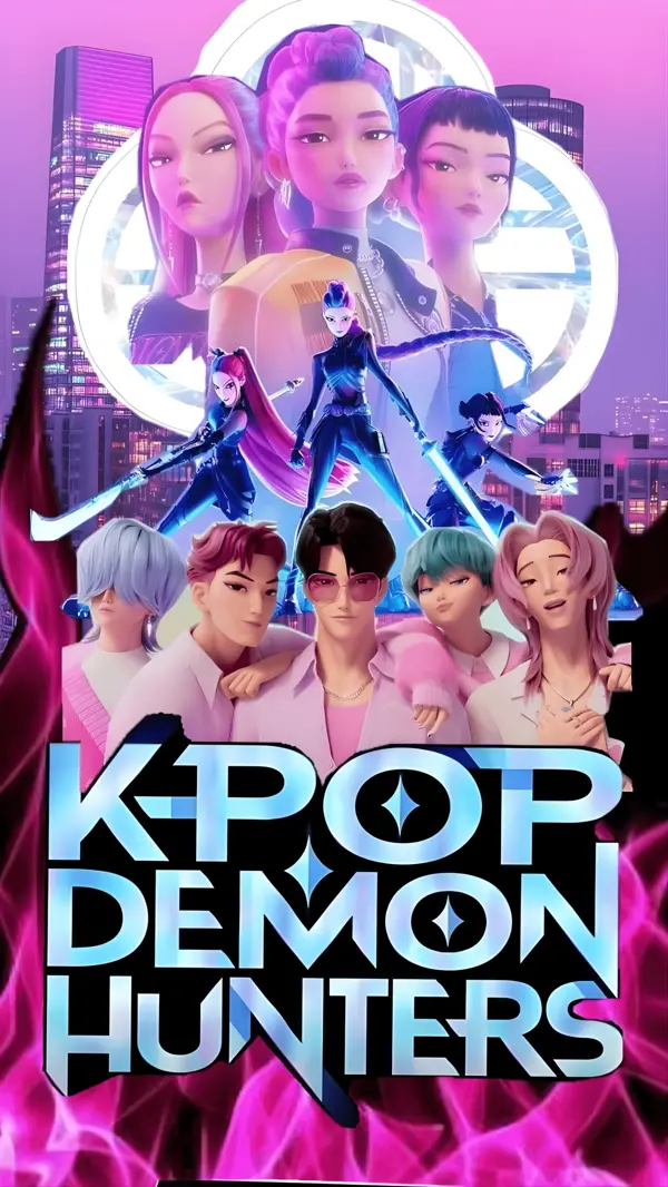 K-Pop Demon Hunters Banner - 36 Inch By 24 Inch - Birthday Banner - K-Pop Demon HuntersThemed Party - Multicolors - Unisex - Pack Of 1