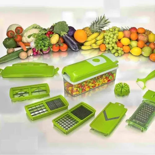 Smart Kitchen Dicer 12 In 1 - Green - Unisex - Pack Of 1