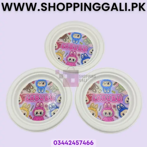Labubu Paper Plates - 7 inch - Paper Plates - Labubu Theme - Multicolors - Unisex - Pack Of 10